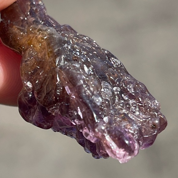 Raw Super Seven Pendant Natural Super Seven Gemstone Crystal Purple Pendant - Picture 4 of 11